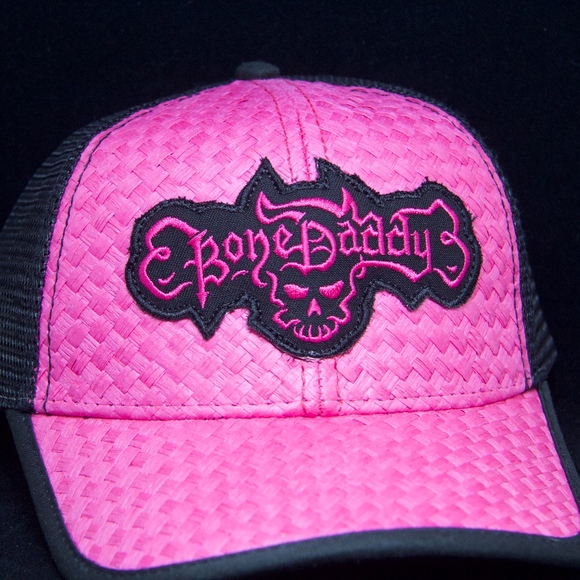 My Bon Daddy Artist Pink and Black Baseball Hat main image 4